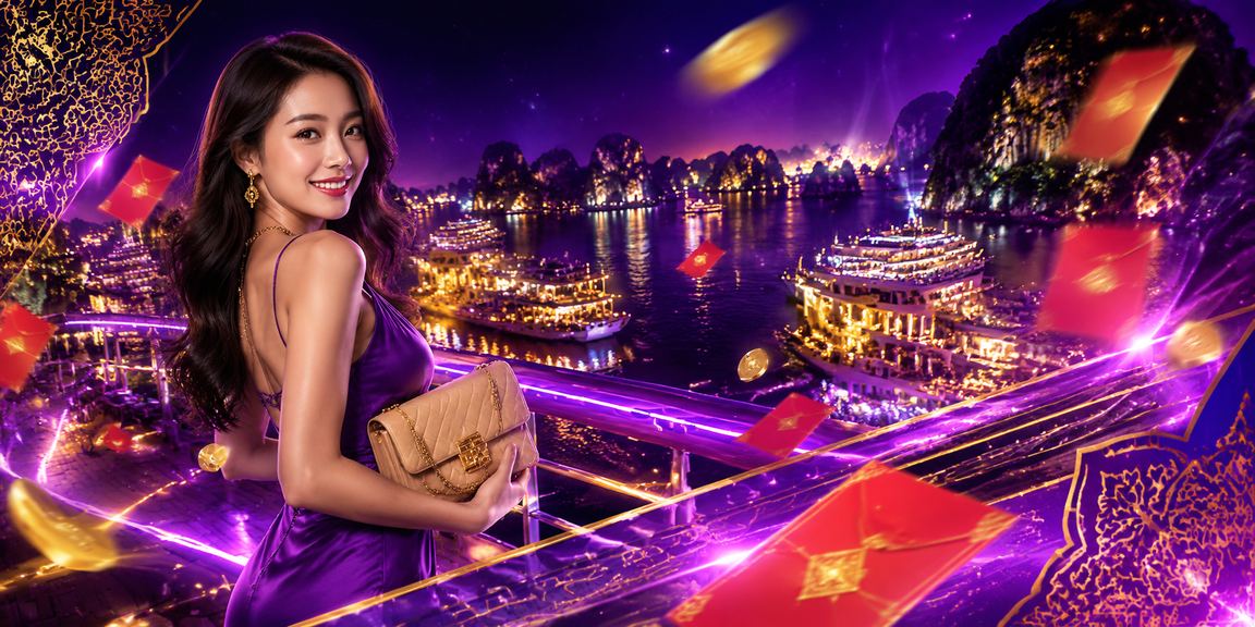 Không khí giải trí trực tuyến rực rỡ tại vịnh Hạ Long về đêm