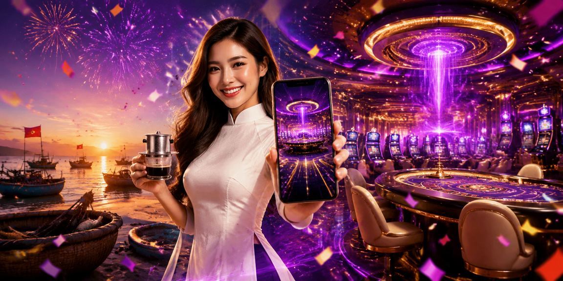 Người dùng tại Mũi Né ngồi uống cà phê và truy cập trang tiền thưởng xsd trên điện thoại di động